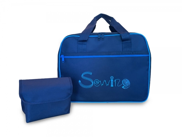 Naaimachinetas blauw "Sewing"
